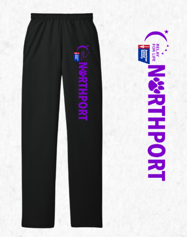 Relay for Life | Port & Co. PC78P | Open Bottom Sweatpants | Black