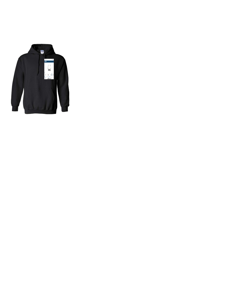 Brand: Gildan | Type: 395 | Color: Black | Style: 18500