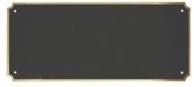 8 1/2" x 3 1/2" x .016 Laserable Black Brass Perpetual Plate with Border