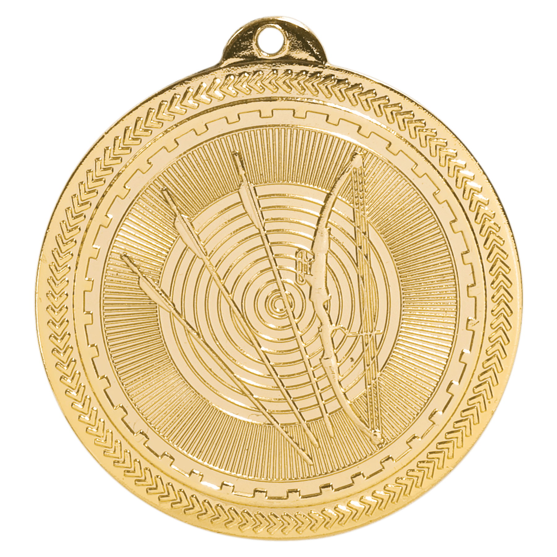 2" Bright Archery Laserable BriteLazer Medal