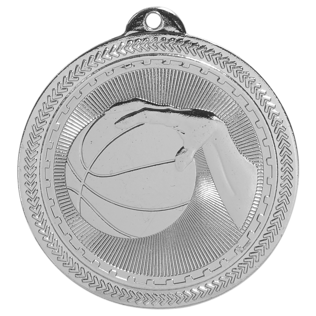 2" Bright Basketball Laserable BriteLazer Medal