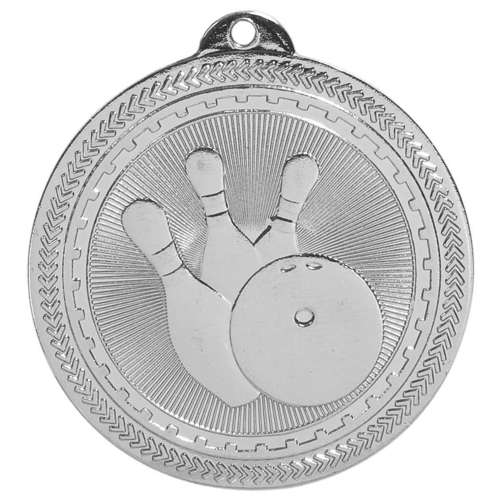 2" Bright Bowling Laserable BriteLazer Medal