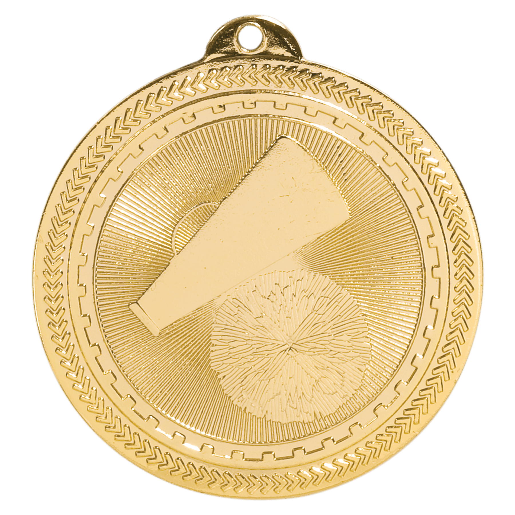 2" Bright Cheer Laserable BriteLazer Medal