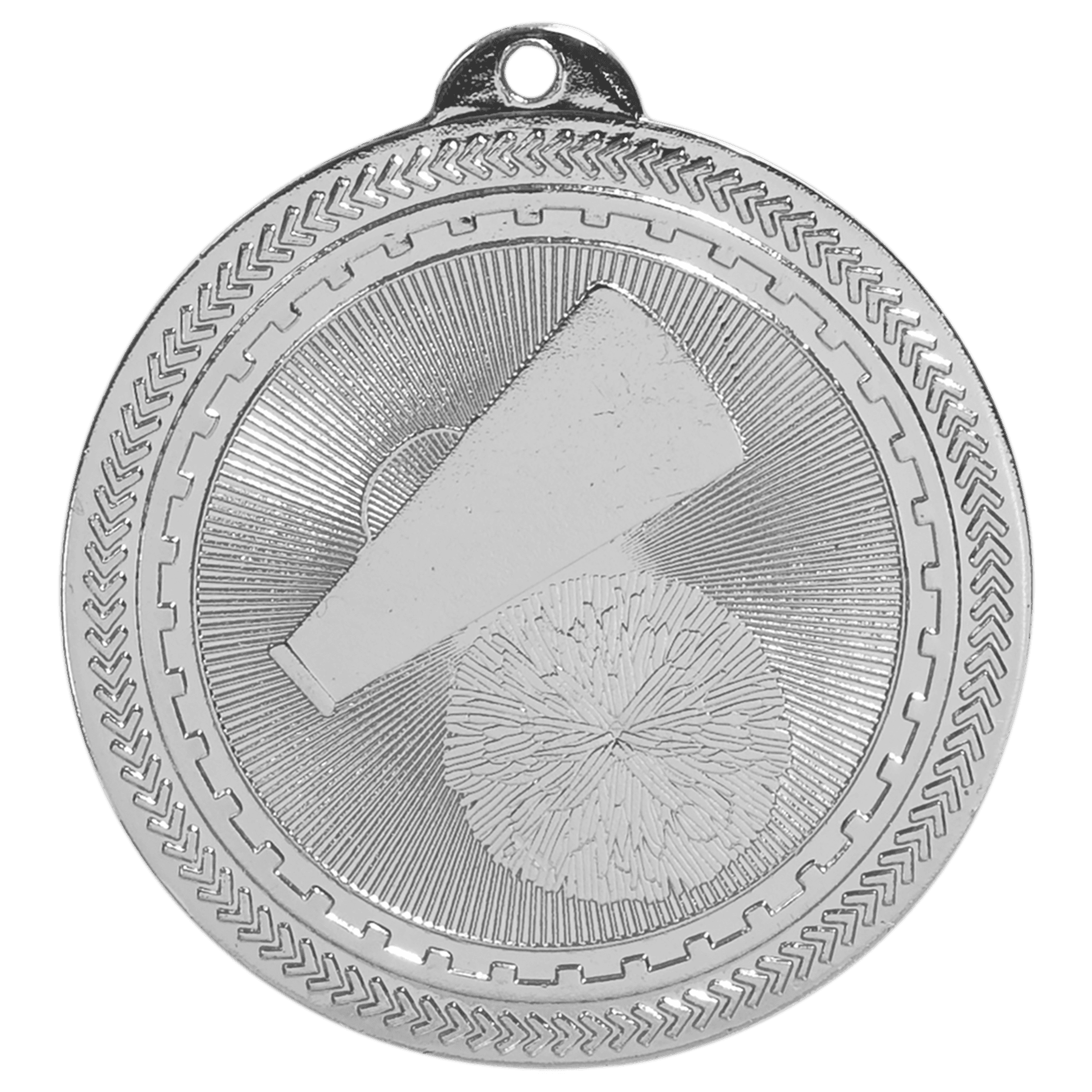 2" Bright Cheer Laserable BriteLazer Medal