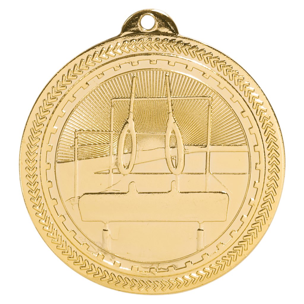 2" Bright Gymnastics Laserable BriteLazer Medal