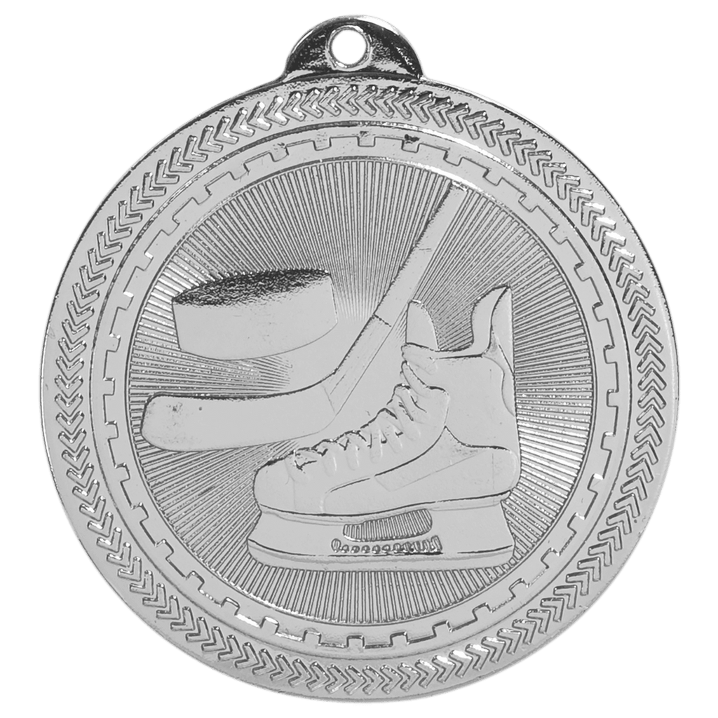 2" Bright Hockey Laserable BriteLazer Medal