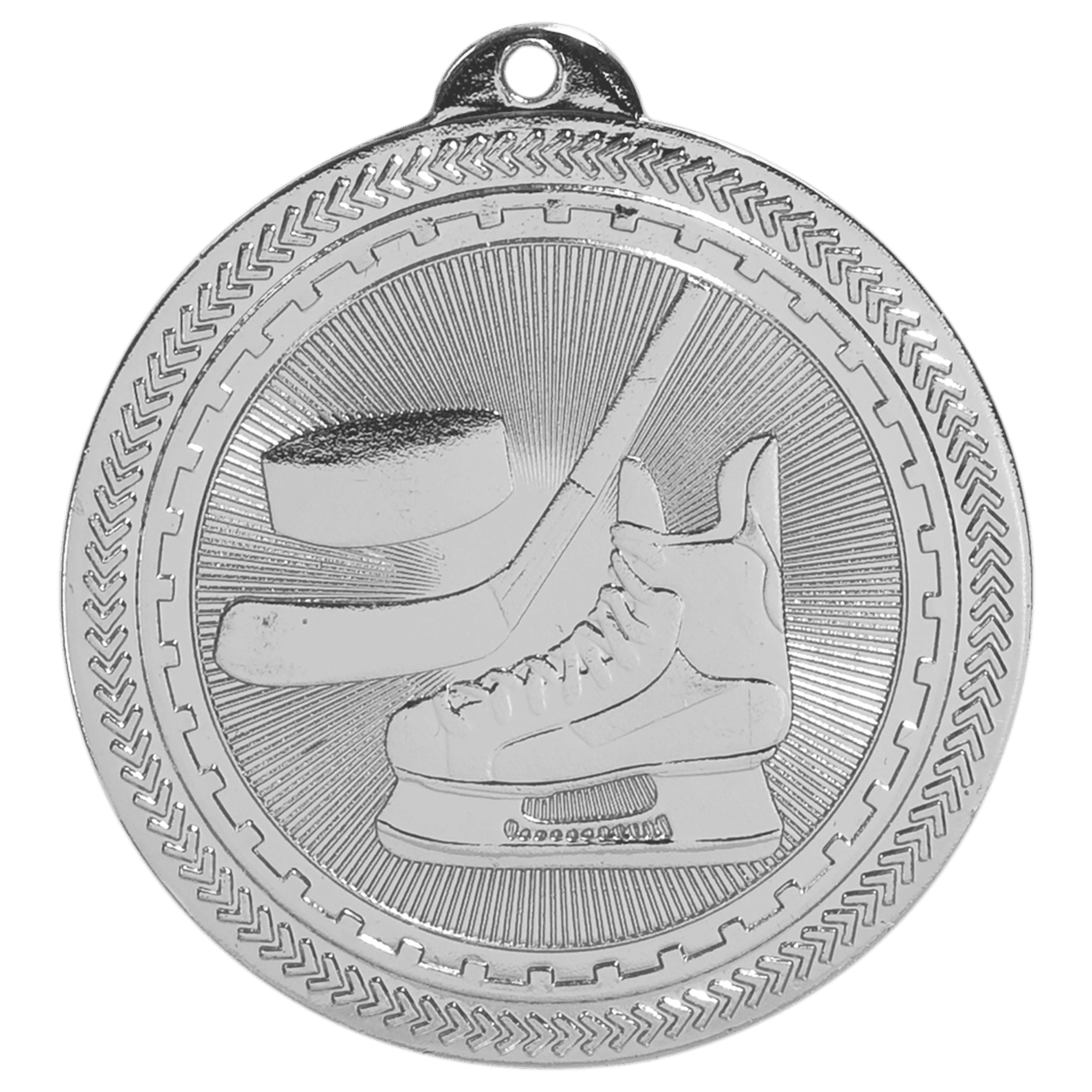 2" Bright Hockey Laserable BriteLazer Medal