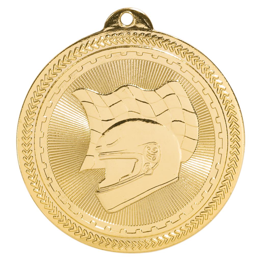2" Bright Racing Laserable BriteLazer Medal