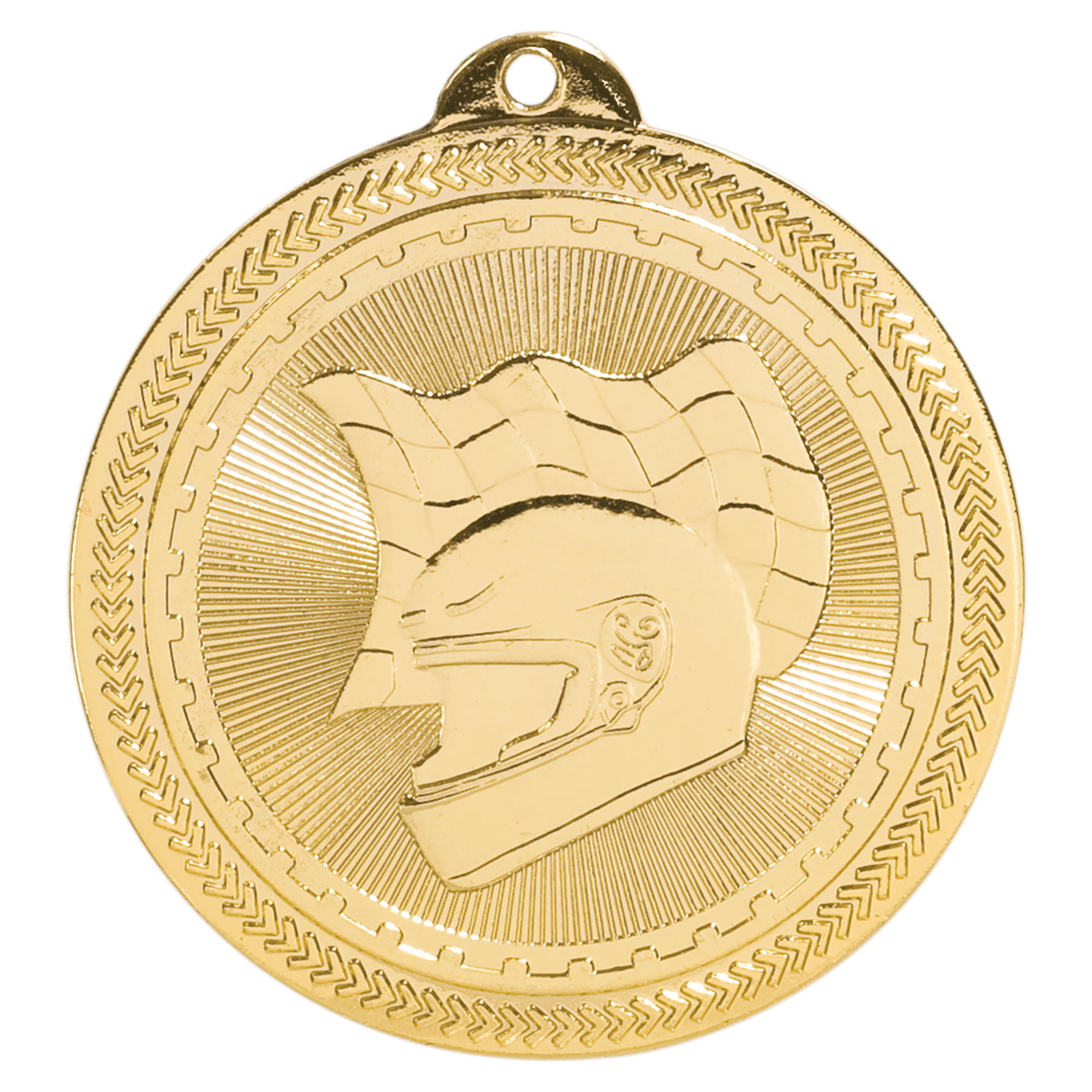 2" Bright Racing Laserable BriteLazer Medal