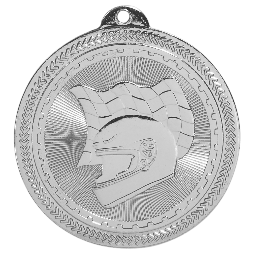 2" Bright Racing Laserable BriteLazer Medal