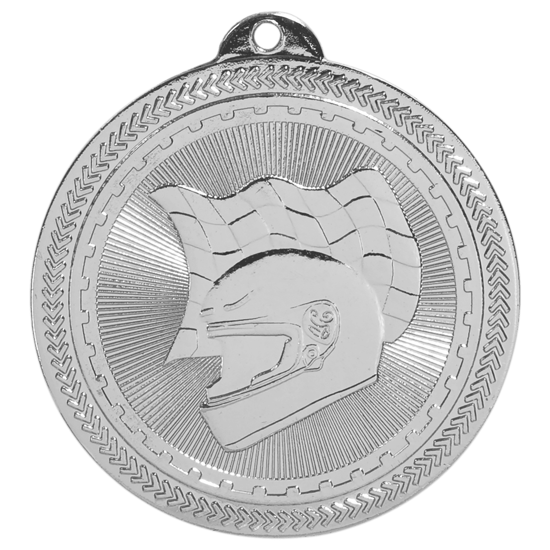 2" Bright Racing Laserable BriteLazer Medal