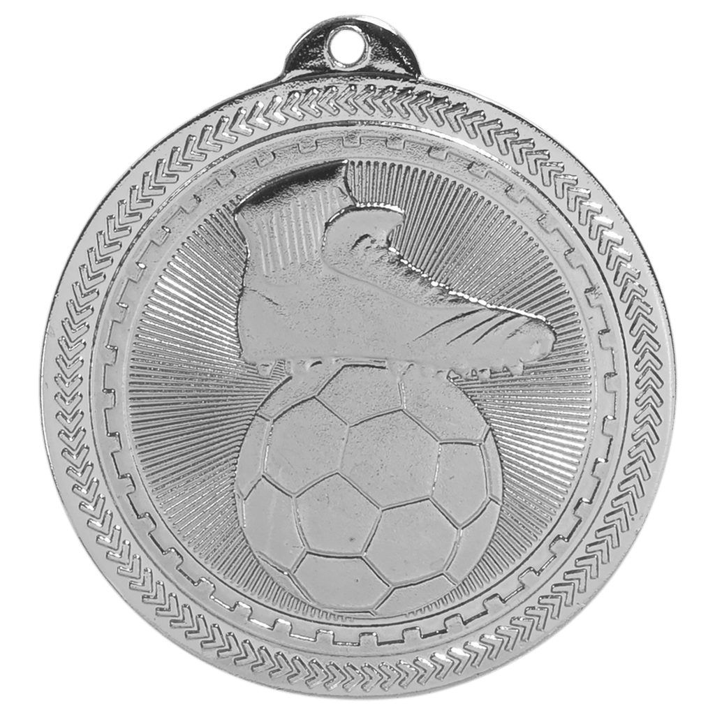 2" Bright Soccer Laserable BriteLazer Medal