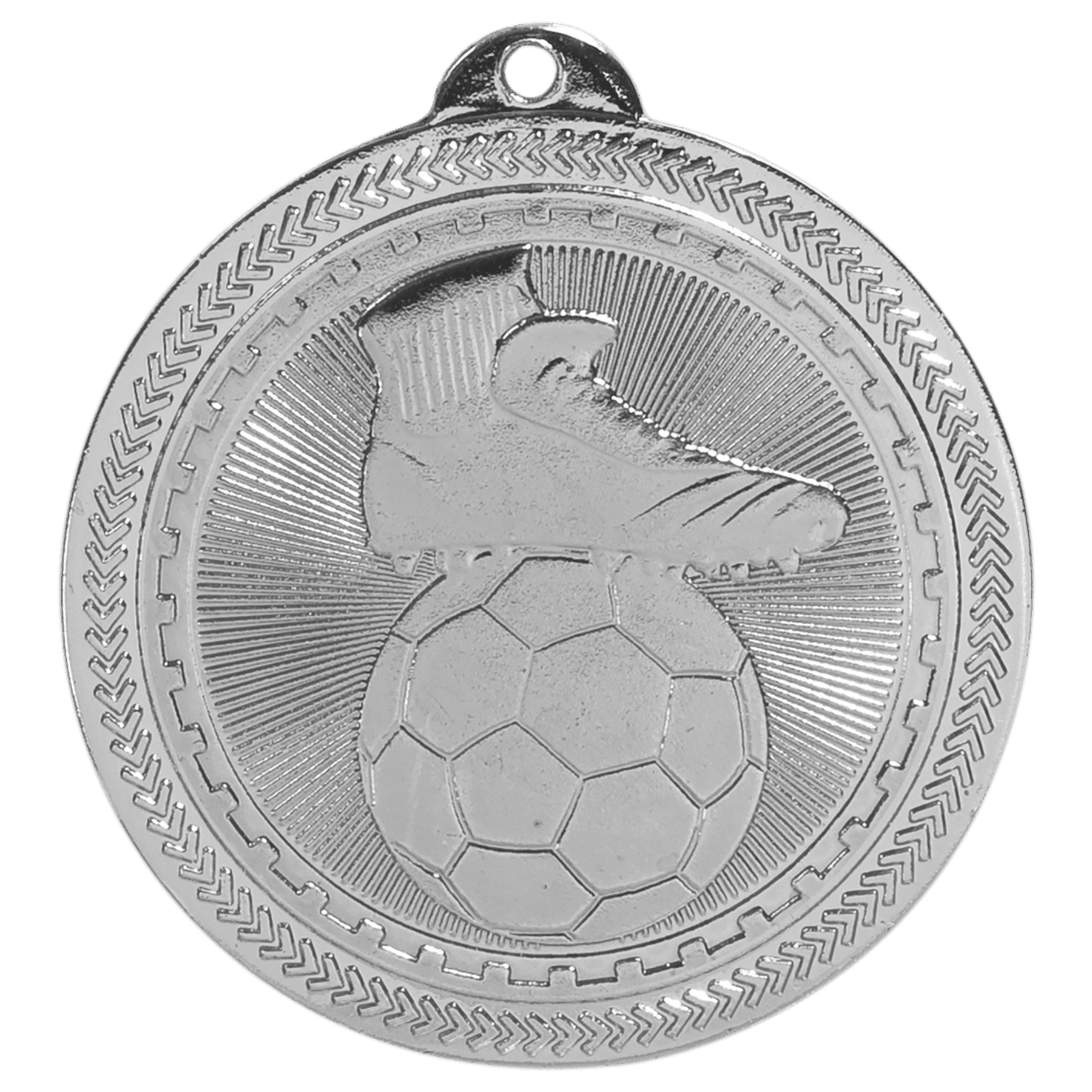 2" Bright Soccer Laserable BriteLazer Medal