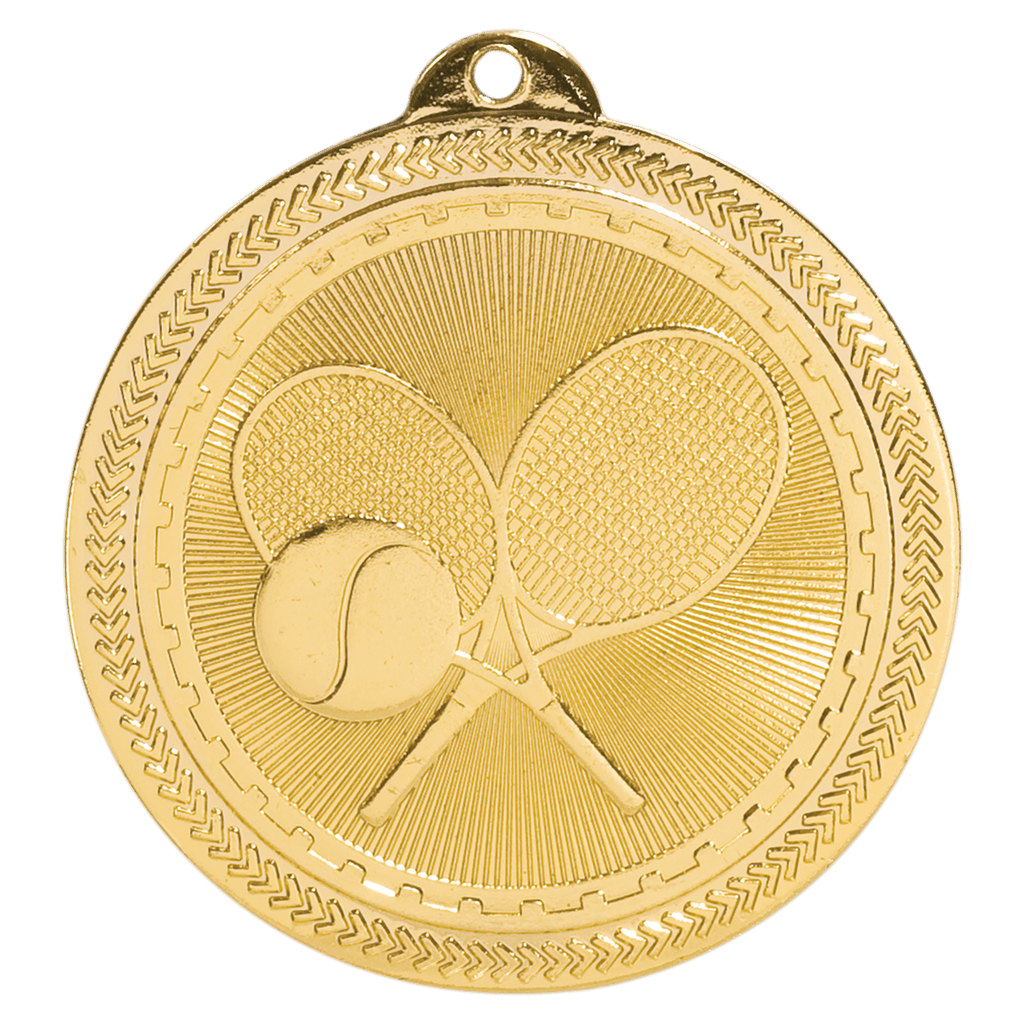 2" Bright Tennis Laserable BriteLazer Medal