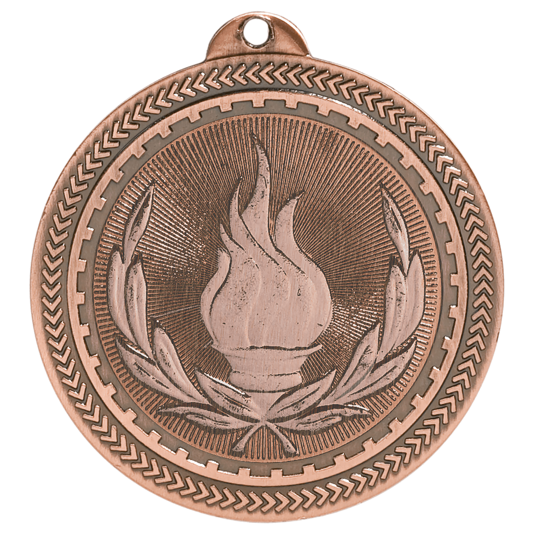 2" Antique Victory Laserable BriteLazer Medal