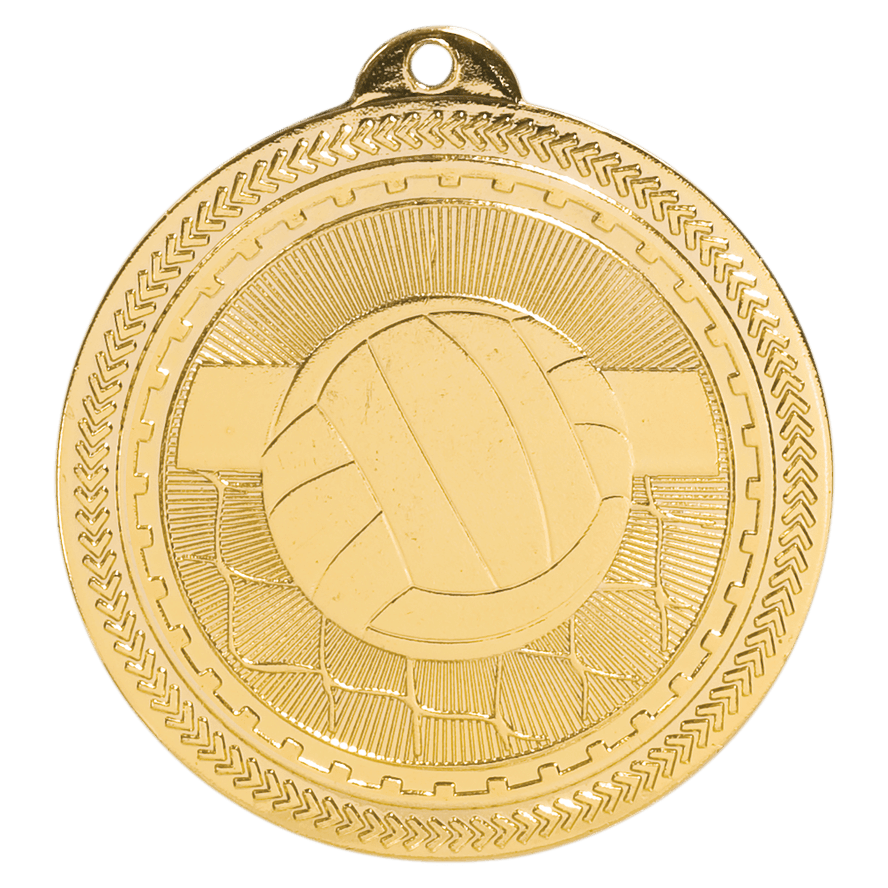 2" Bright Volleyball Laserable BriteLazer Medal