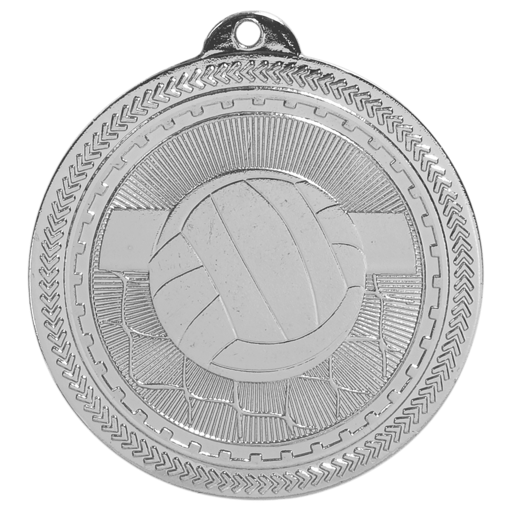 2" Bright Volleyball Laserable BriteLazer Medal