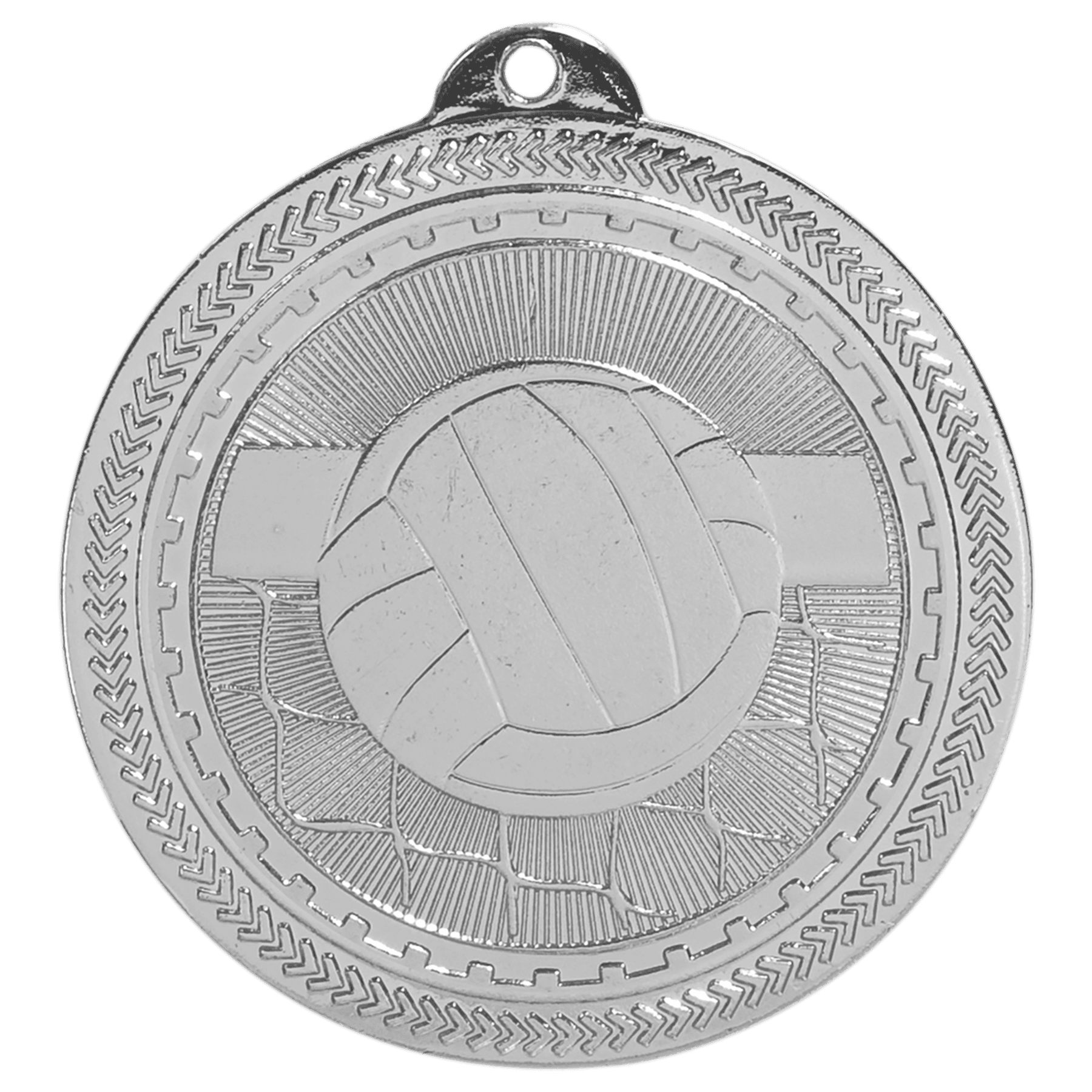 2" Bright Volleyball Laserable BriteLazer Medal