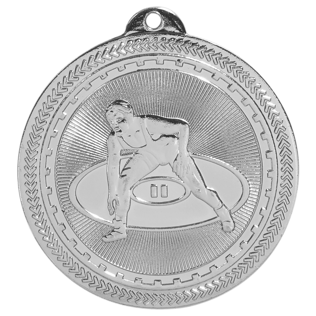 2" Bright Wrestling Laserable BriteLazer Medal