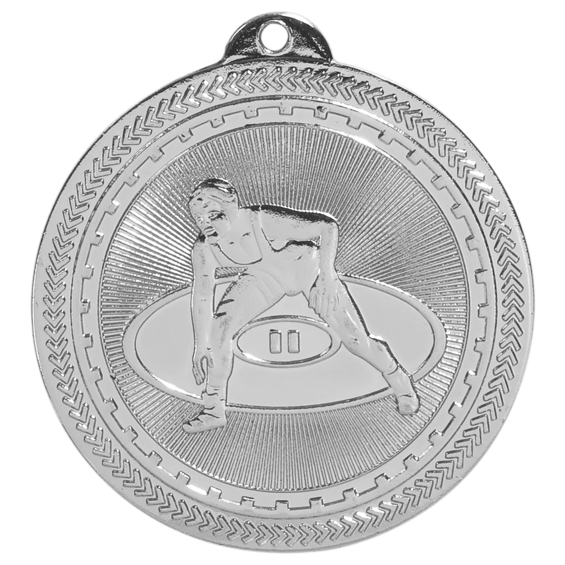 2" Bright Wrestling Laserable BriteLazer Medal
