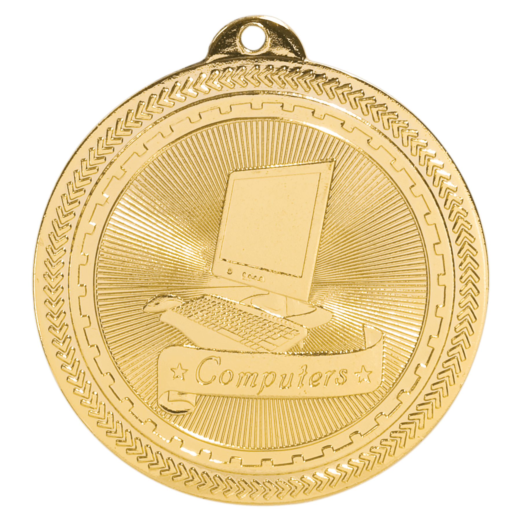 2" Bright Computers Laserable BriteLazer Medal