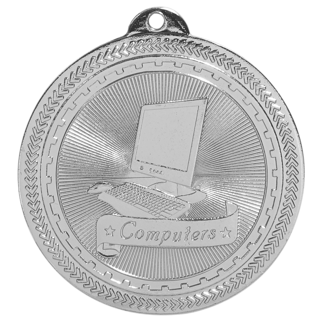 2" Bright Computers Laserable BriteLazer Medal