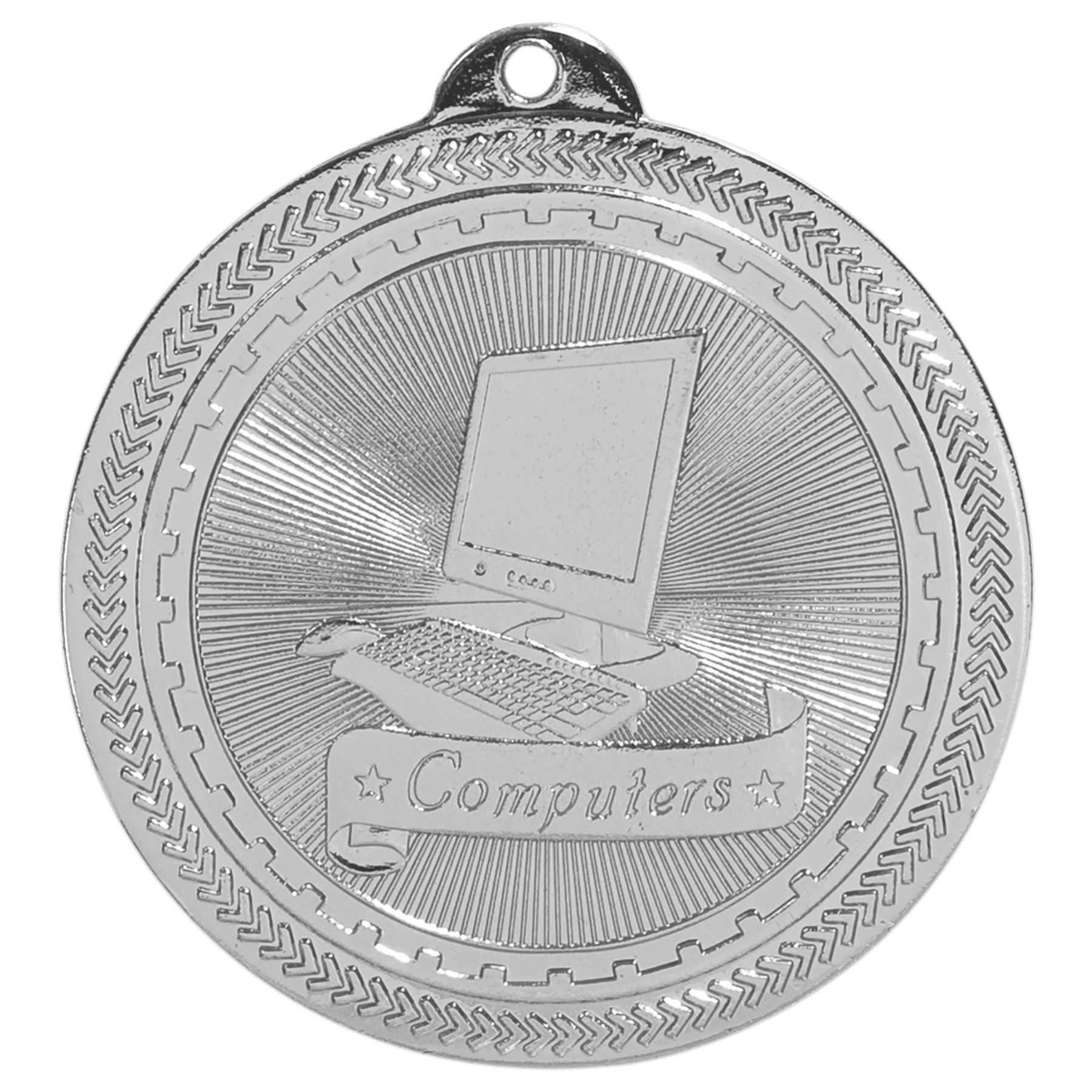 2" Bright Computers Laserable BriteLazer Medal