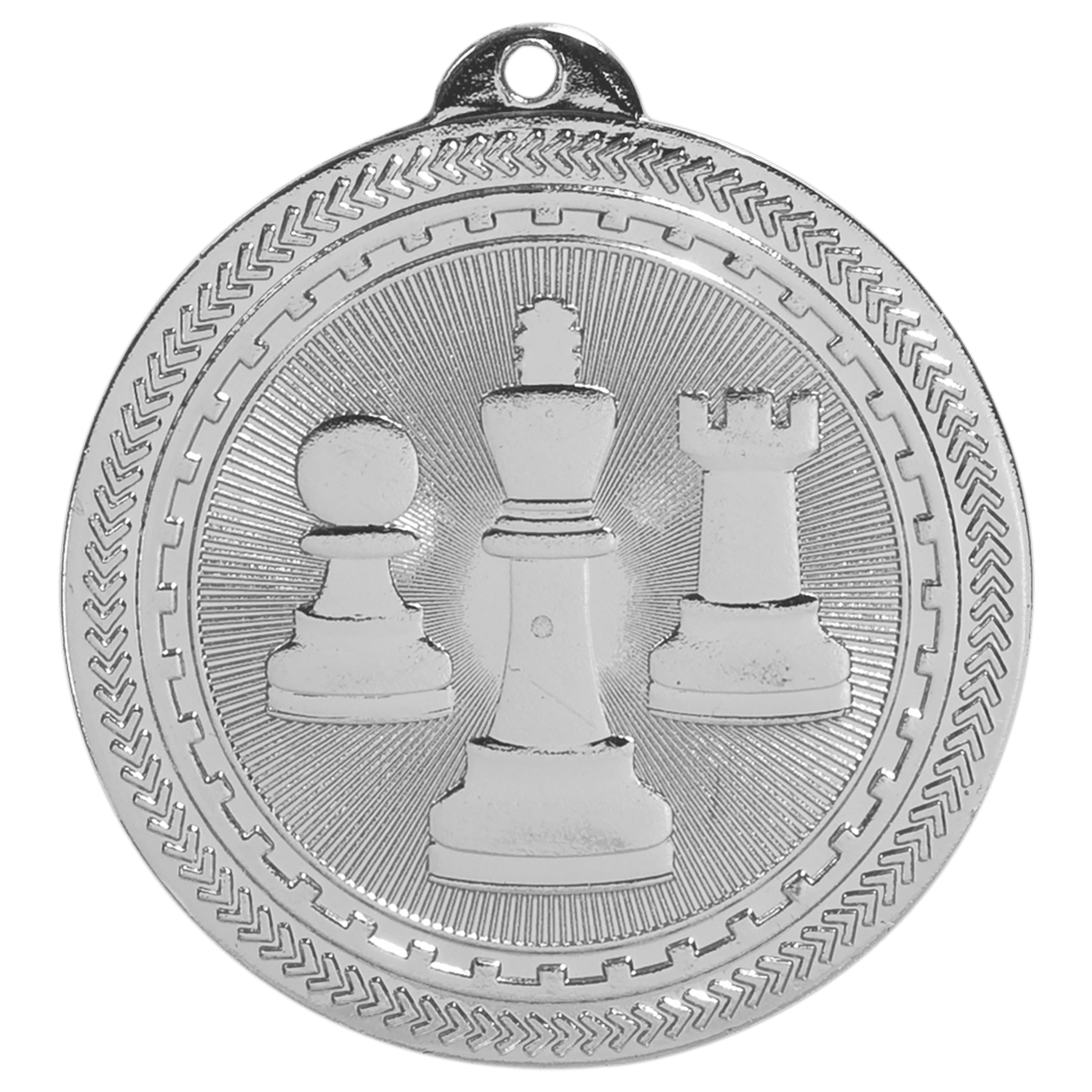 2" Bright Chess Laserable BriteLazer Medal