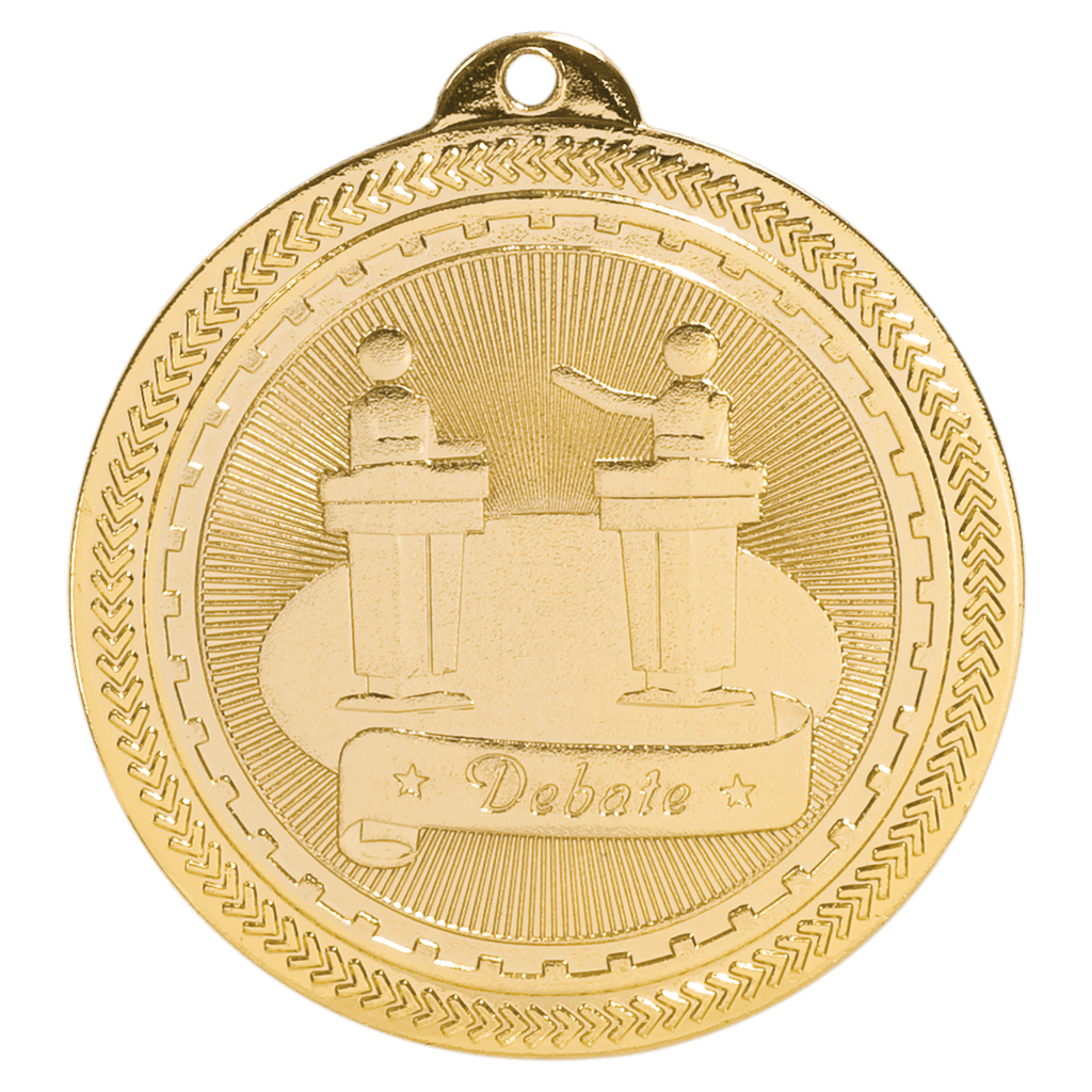 2" Bright Debate Laserable BriteLazer Medal
