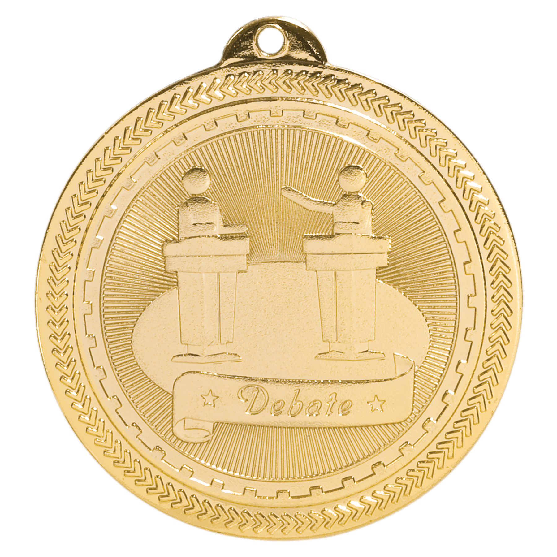 2" Bright Debate Laserable BriteLazer Medal