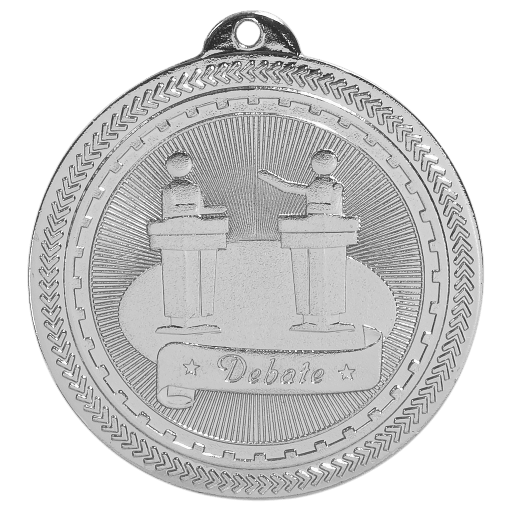 2" Bright Debate Laserable BriteLazer Medal