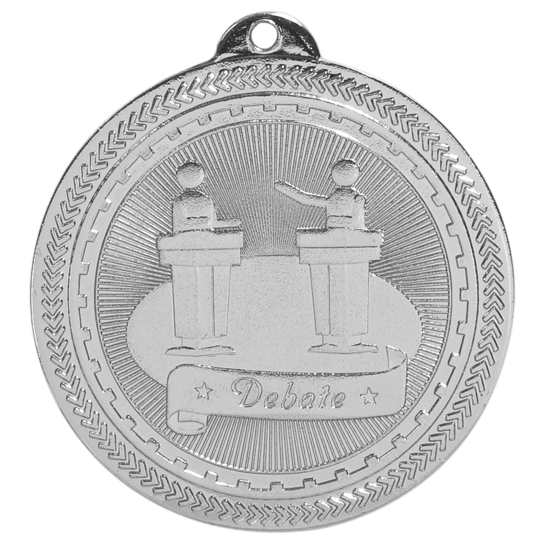 2" Bright Debate Laserable BriteLazer Medal