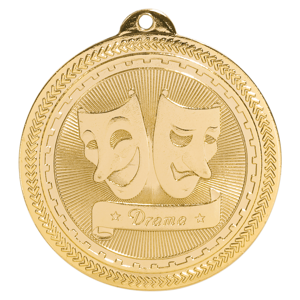 2" Bright Drama Laserable BriteLazer Medal