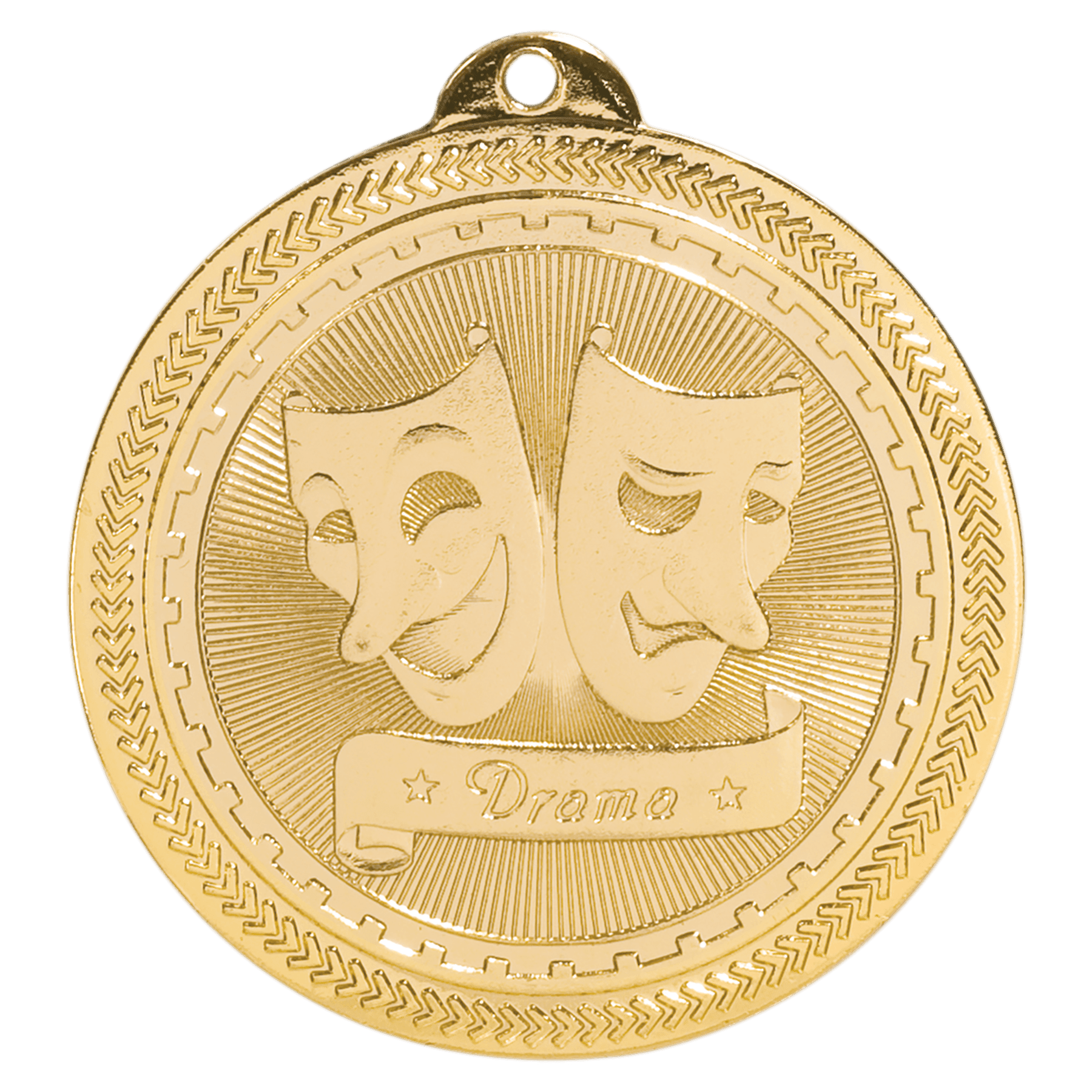 2" Bright Drama Laserable BriteLazer Medal