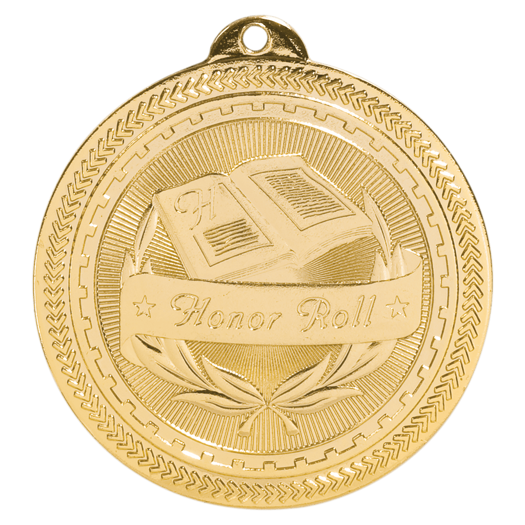 2" Bright Honor Roll Laserable BriteLazer Medal