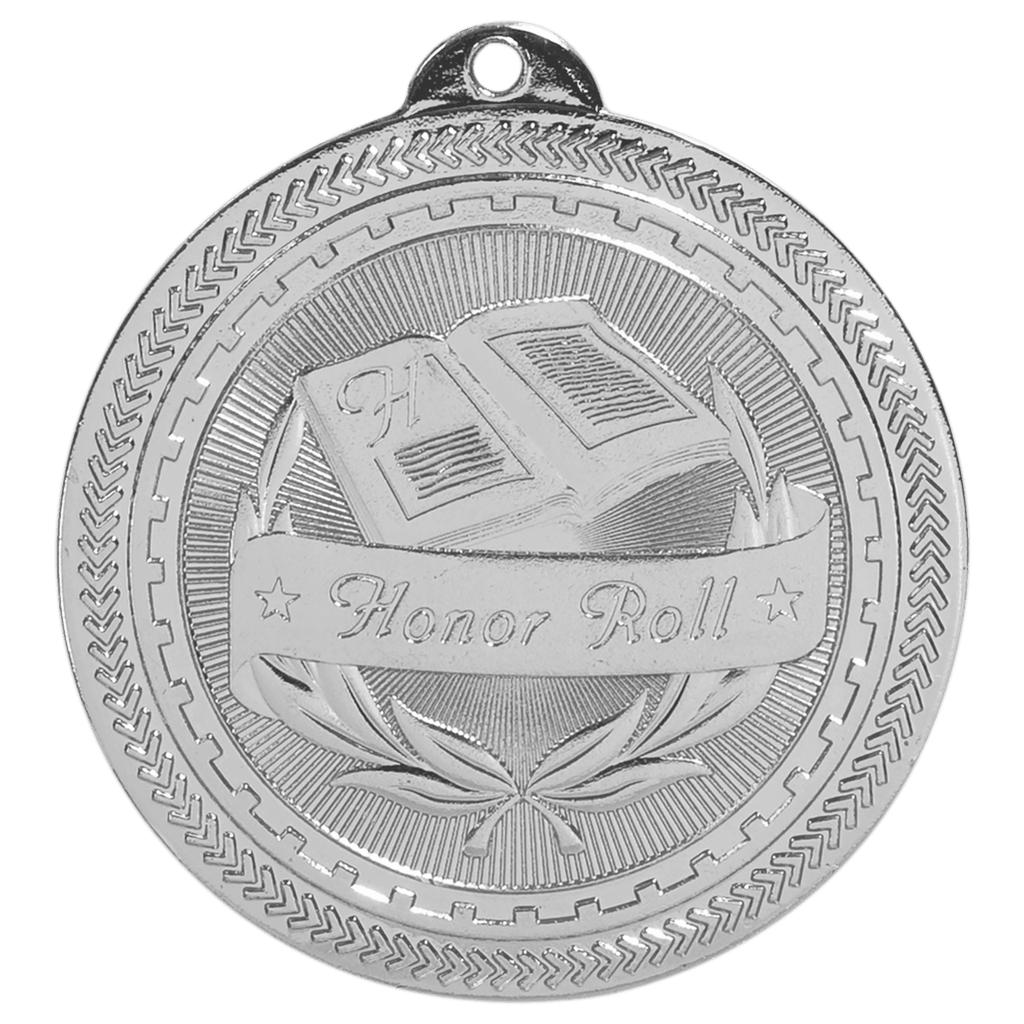 2" Bright Honor Roll Laserable BriteLazer Medal