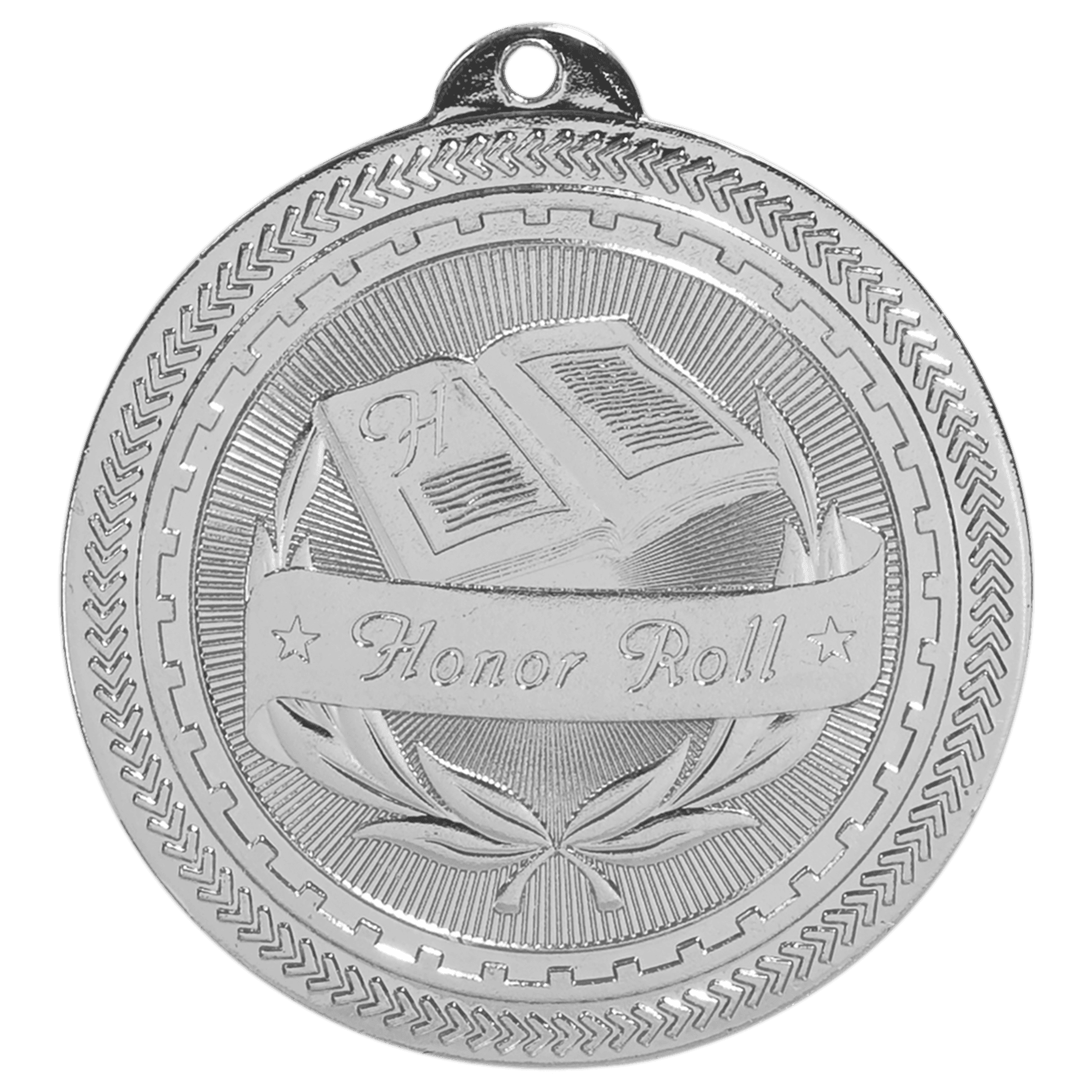 2" Bright Honor Roll Laserable BriteLazer Medal