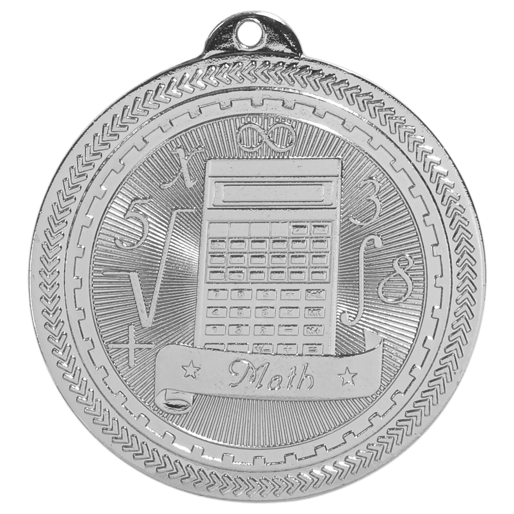 2" Bright Math Laserable BriteLazer Medal