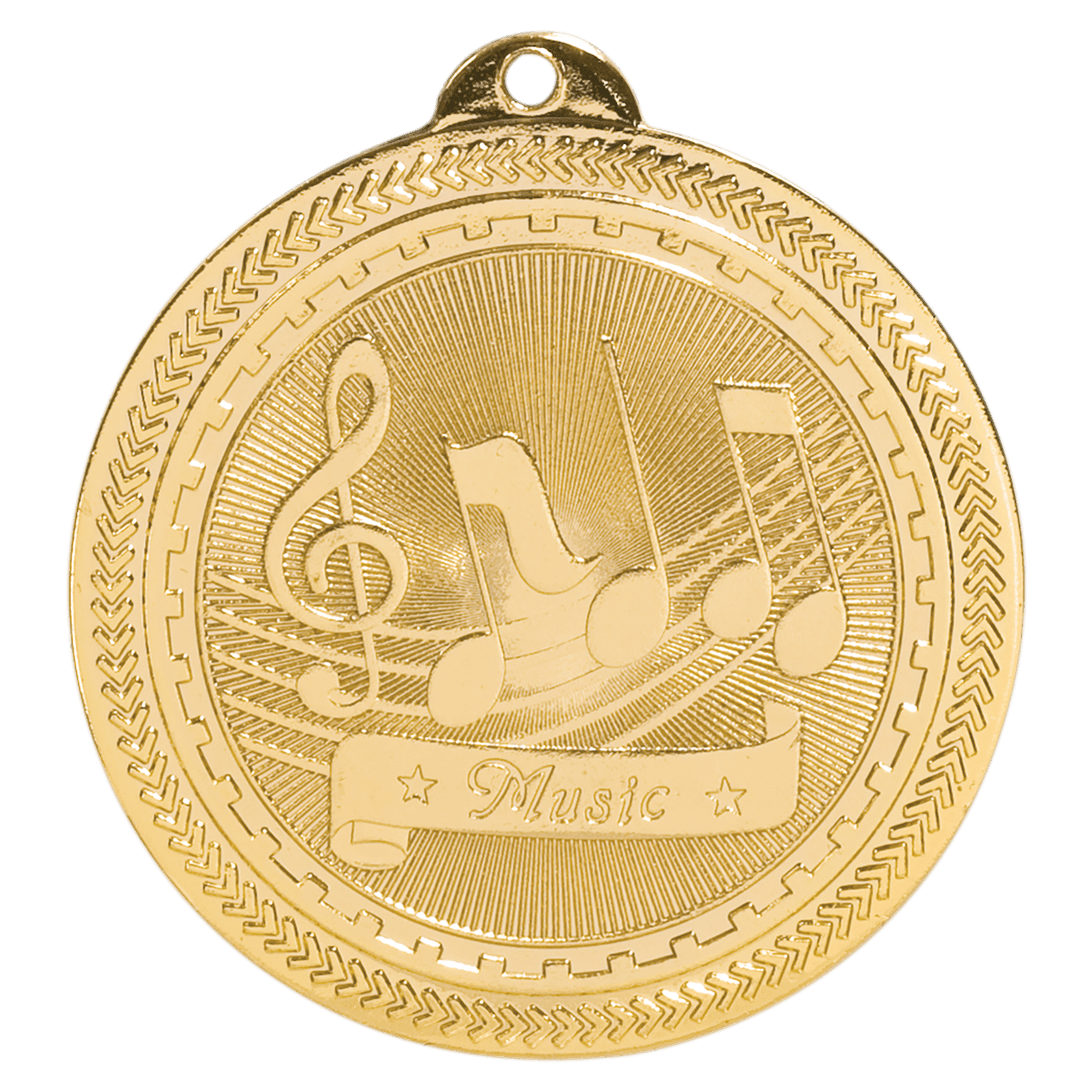 2" Bright Music Laserable BriteLazer Medal