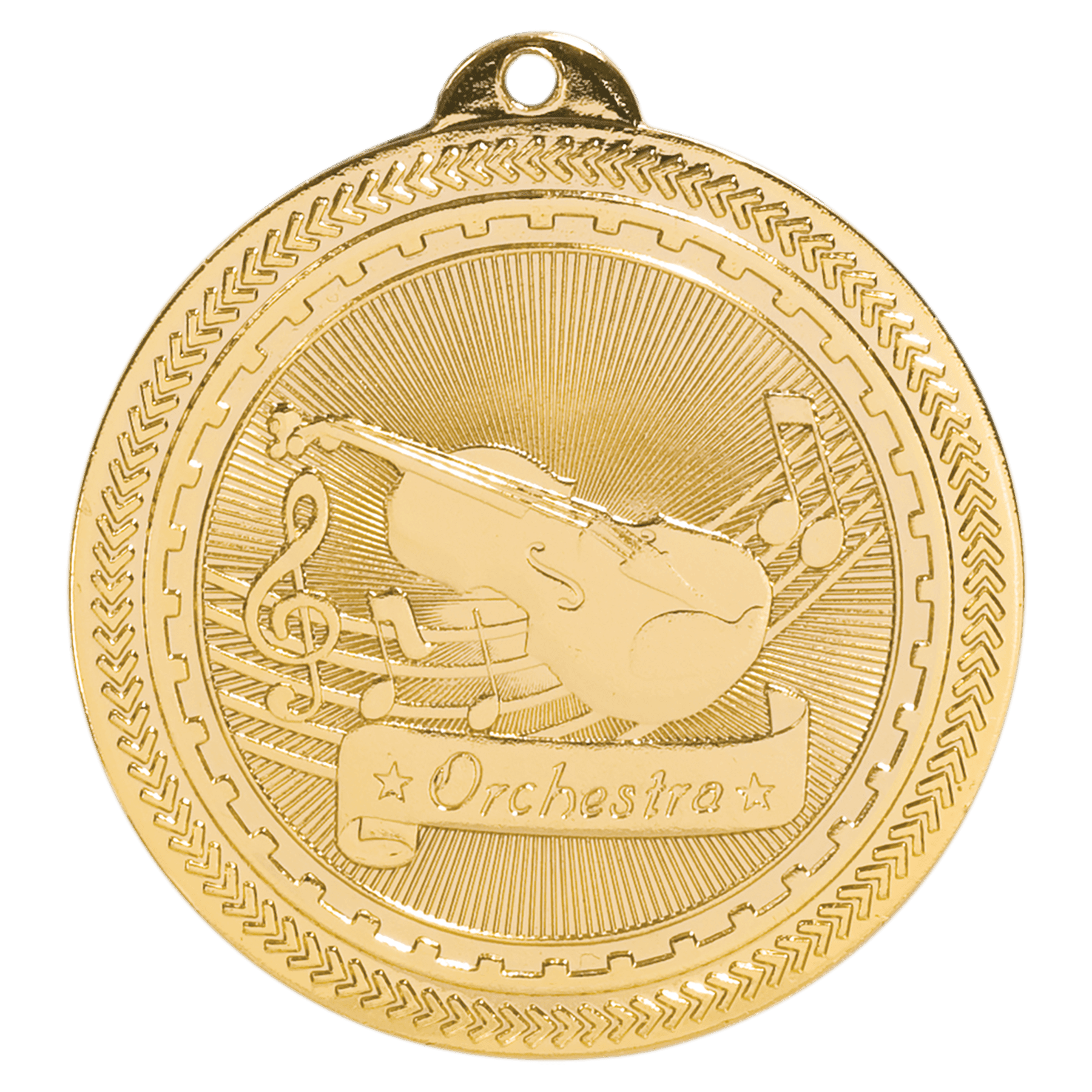 2" Bright Orchestra Laserable BriteLazer Medal