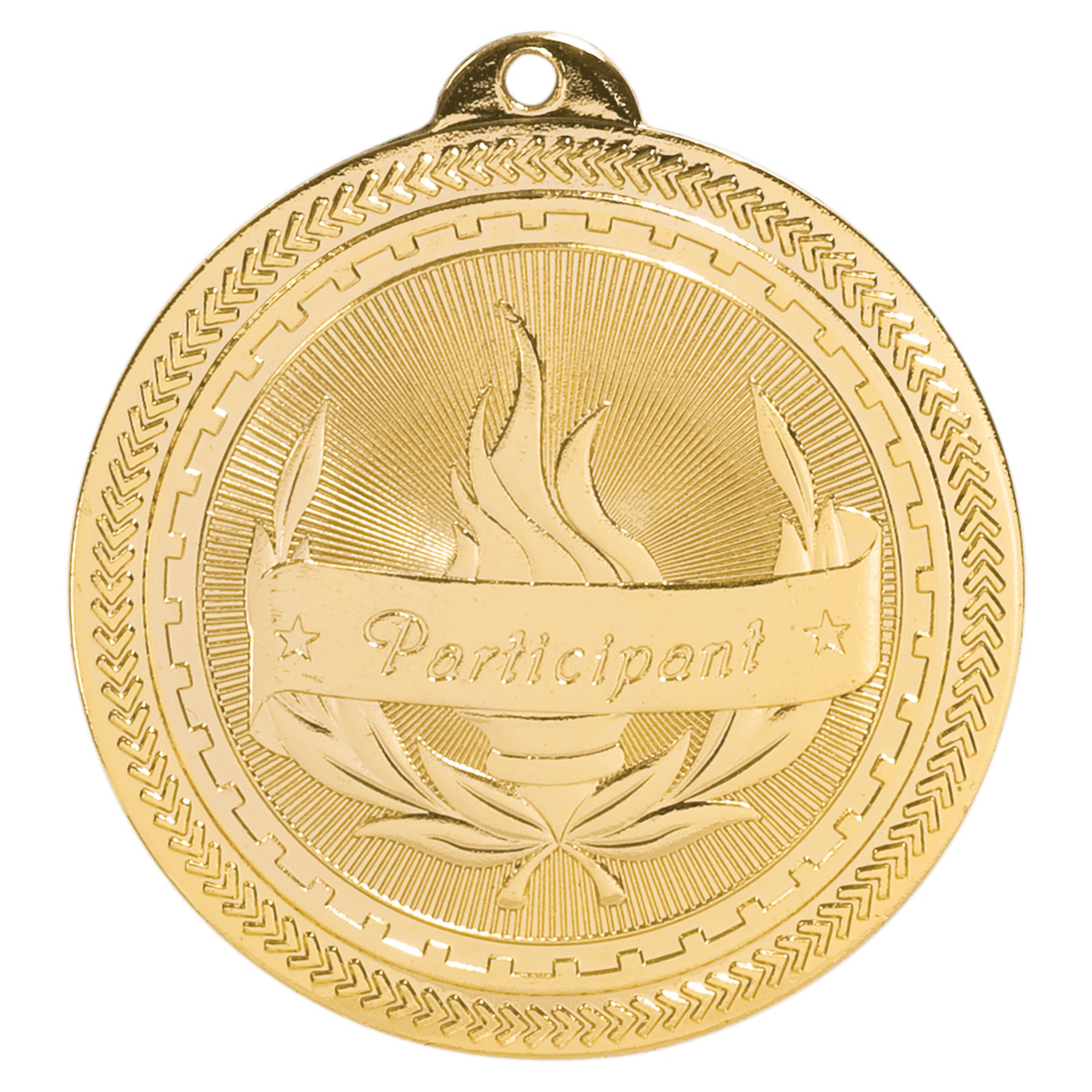 2" Bright Participant Laserable BriteLazer Medal