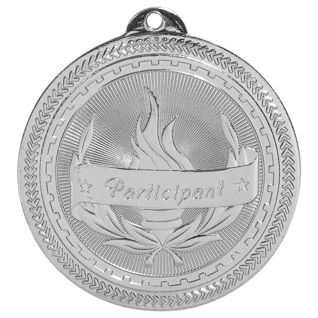 2" Bright Participant Laserable BriteLazer Medal