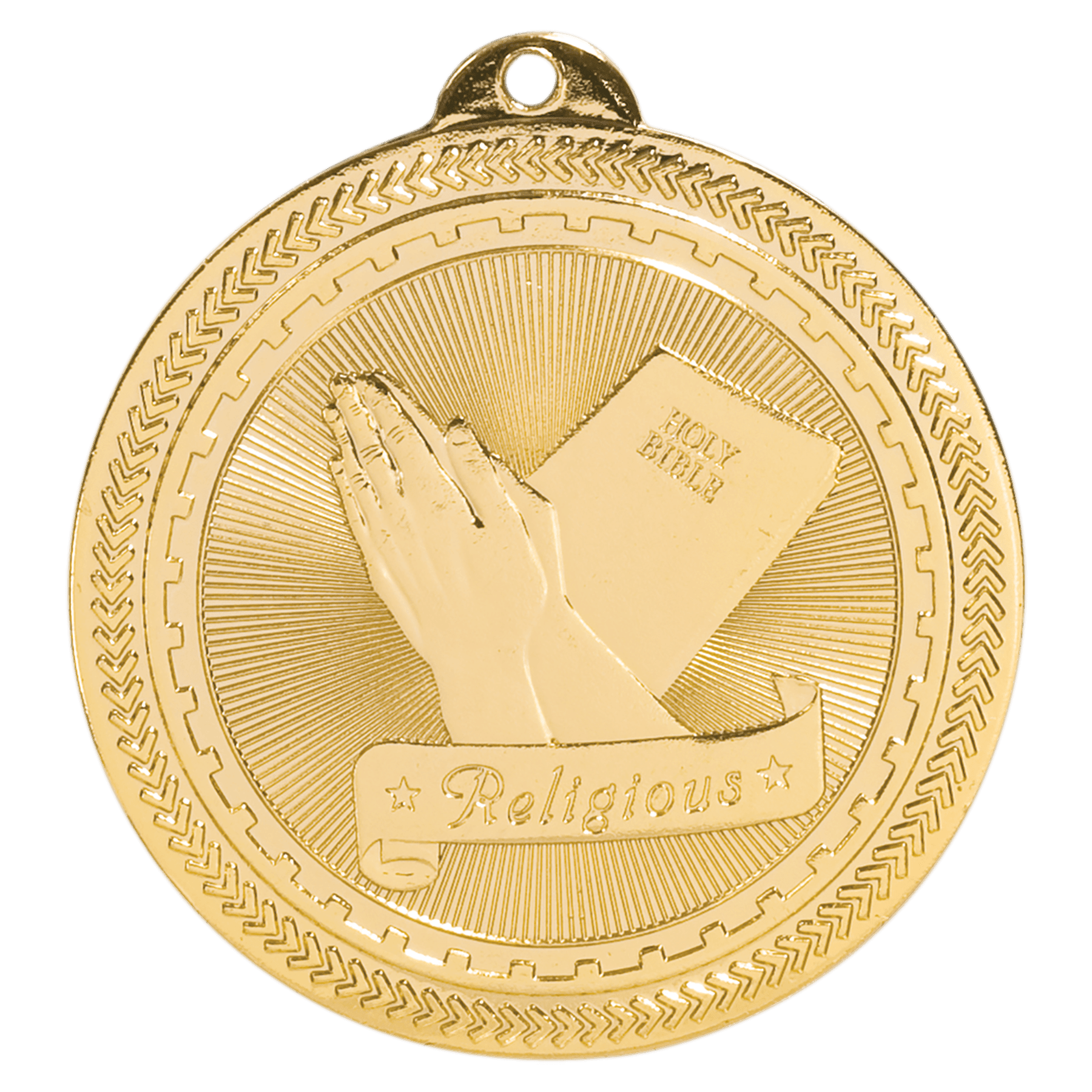2" Bright Religious Laserable BriteLazer Medal