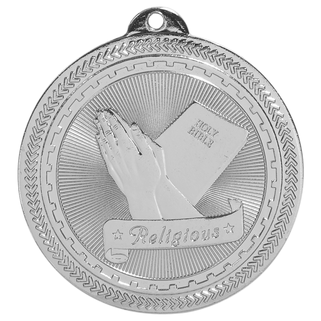 2" Bright Religious Laserable BriteLazer Medal