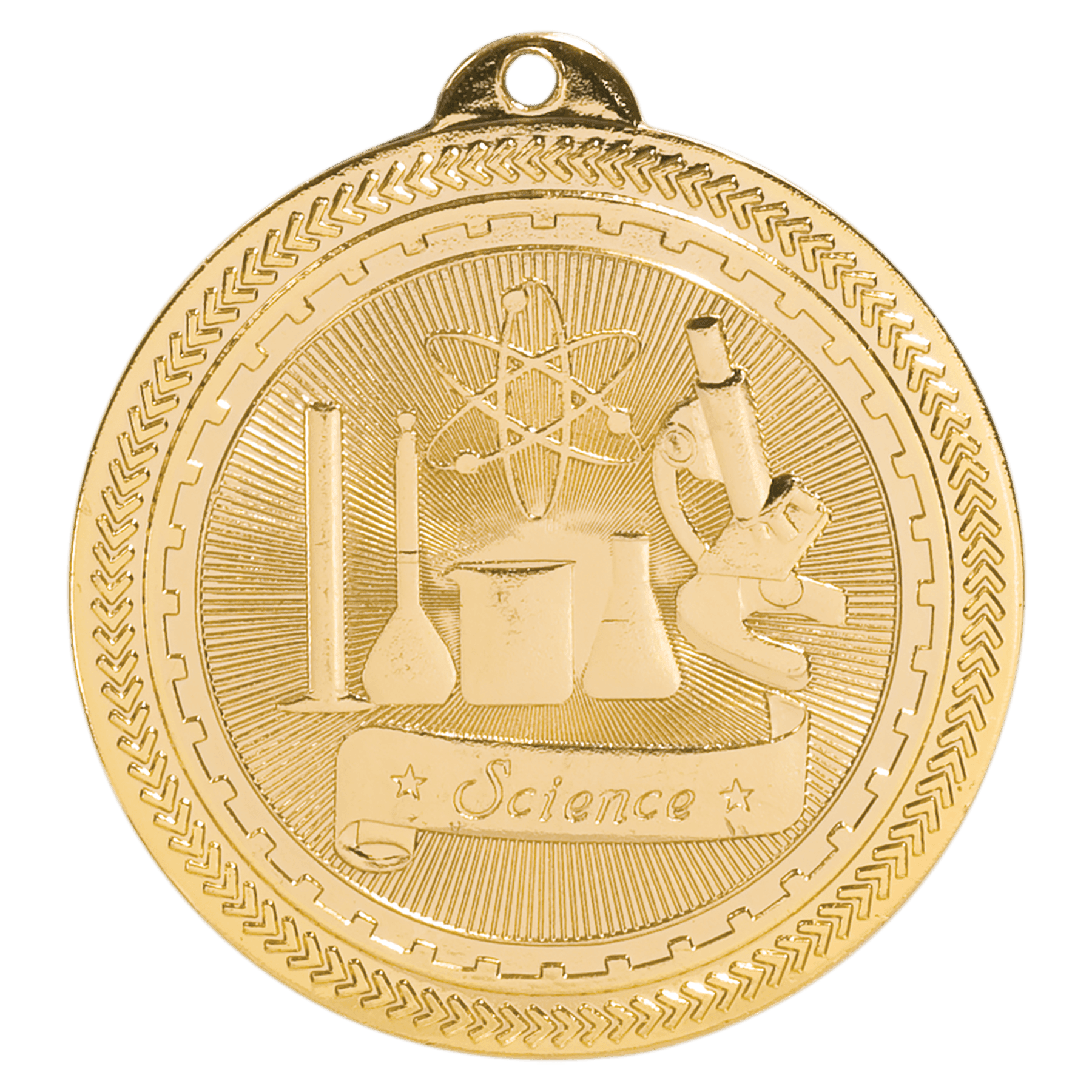 2" Bright Science Laserable BriteLazer Medal
