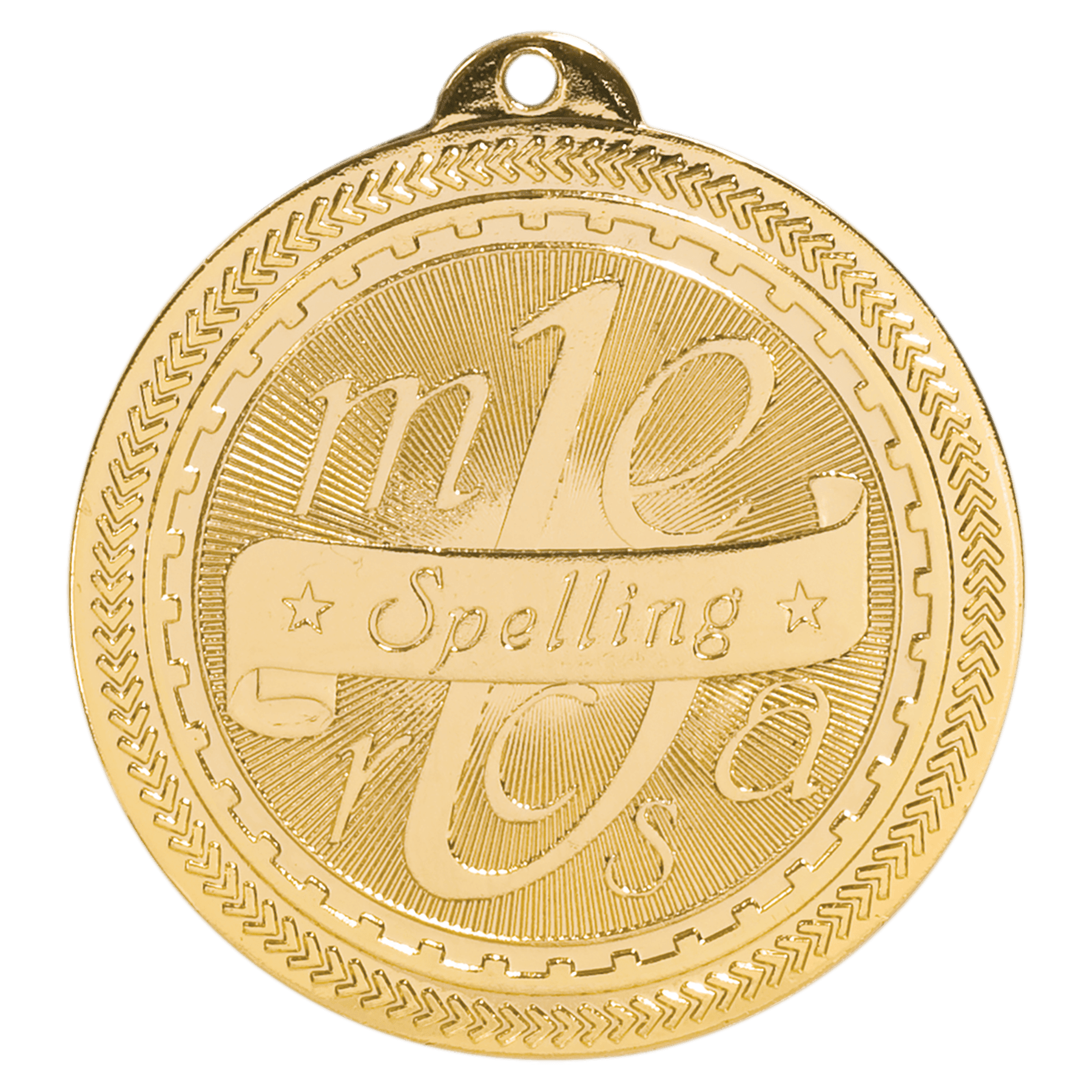 2" Bright Spelling Laserable BriteLazer Medal