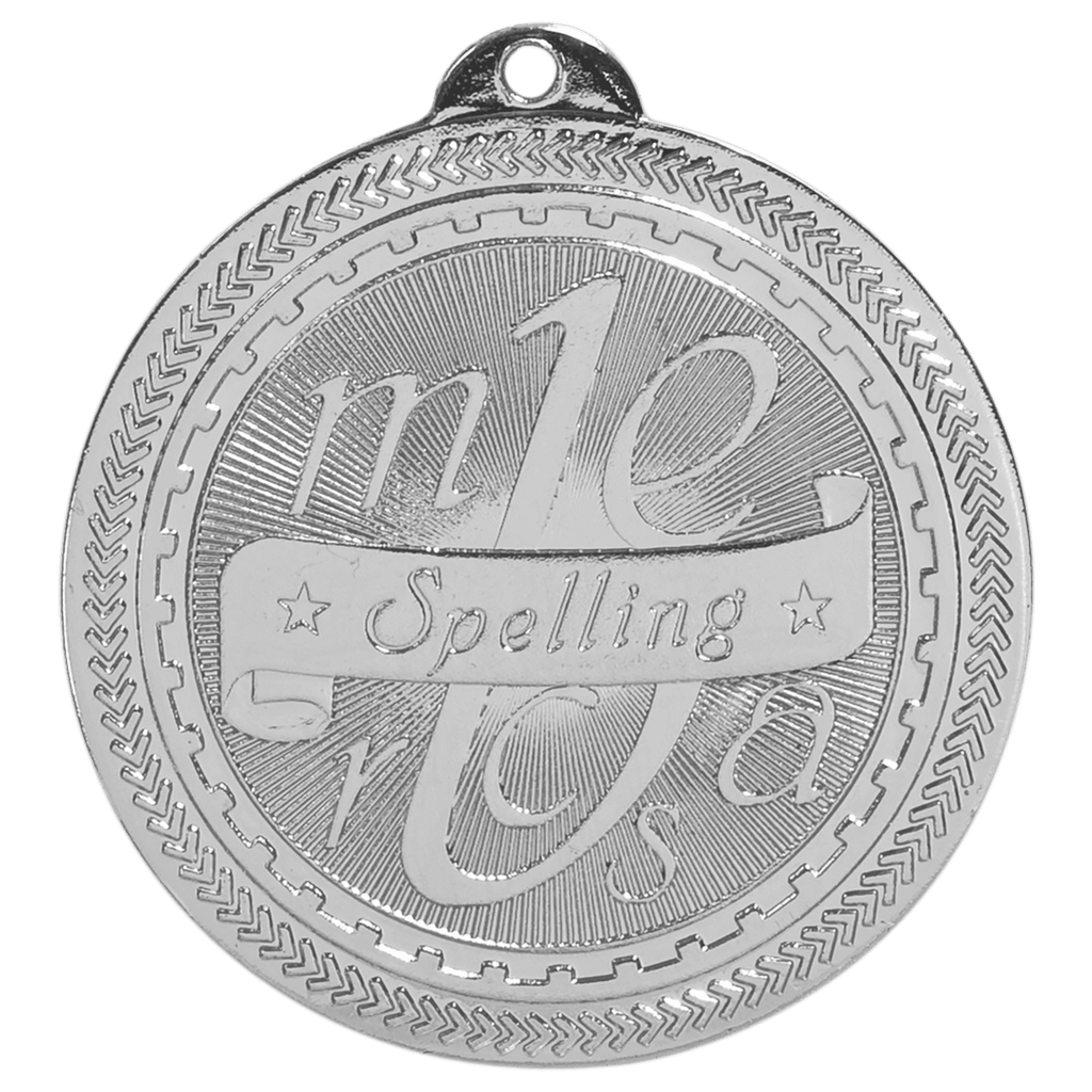 2" Bright Spelling Laserable BriteLazer Medal