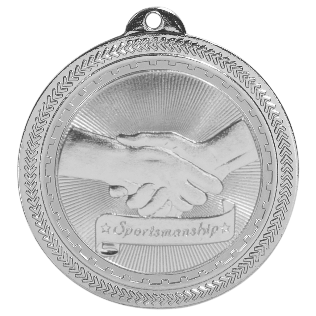 2" Bright Sportsmanship Laserable BriteLazer Medal