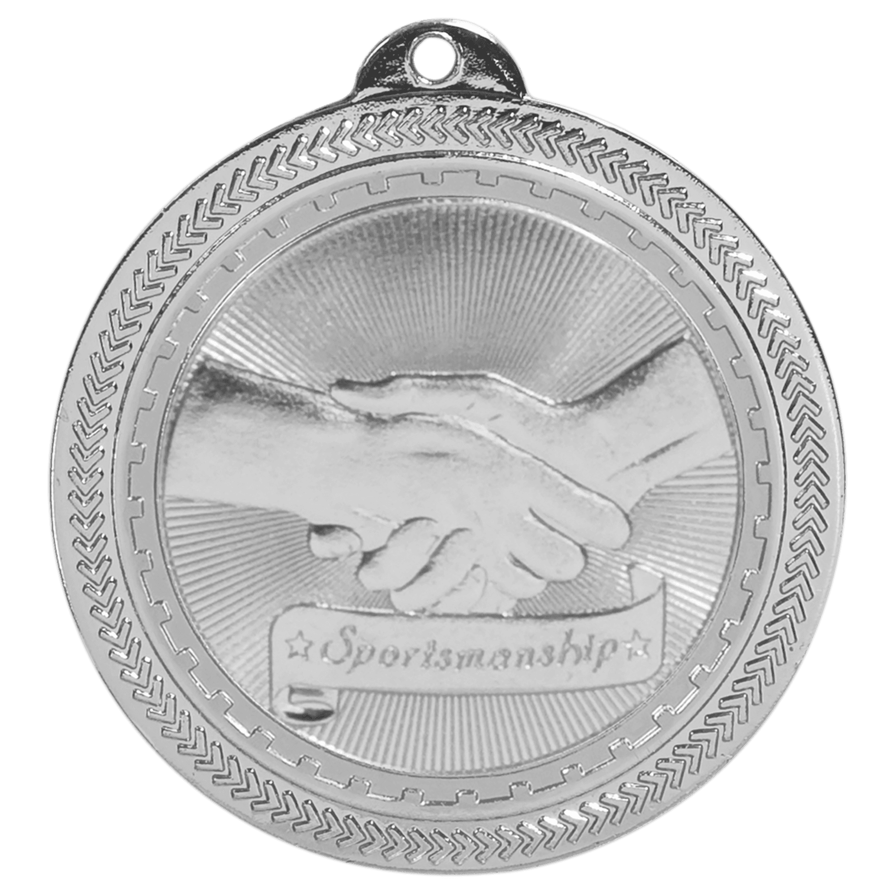 2" Bright Sportsmanship Laserable BriteLazer Medal