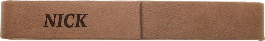 6 1/2" x 1" Dark Laserable Leatherette Single Pen Case